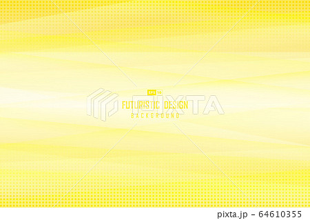 Abstract gradient yellow template of tech with geometry dot halftone pattern design.  64610355