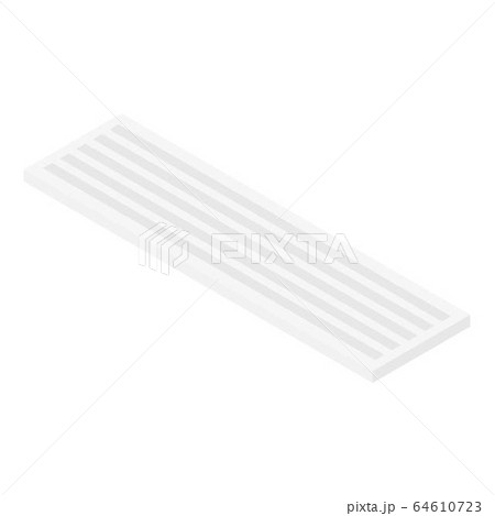 White keyboard icon, isometric style White keyboard icon, isometric style 64610723