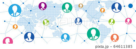 Social networking service global Vector 64611385