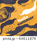 Abstract flat summer background 64611876