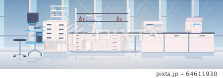 modern lab interior empty no people chemical laboratory with furniture horizontal modern lab interior empty no people chemical laboratory with furniture horizontal 64611930