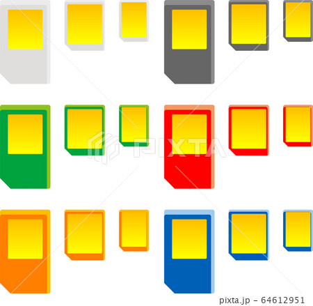 SIMカード　アイコンセット　ベクターイラスト 64612951