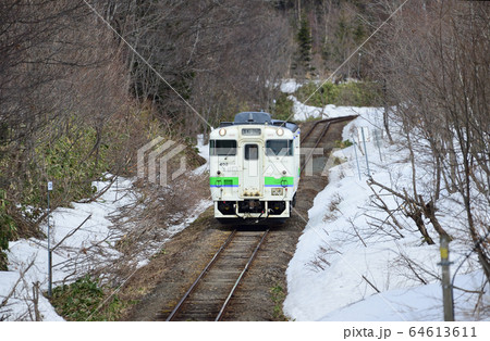 札沼線　札比内－豊ヶ岡　JR北海道　キハ40-402（苗穂） 64613611