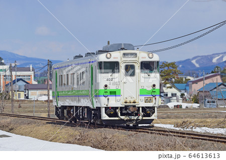 札沼線　札比内－豊ヶ岡　JR北海道　キハ40-402（苗穂） 64613613