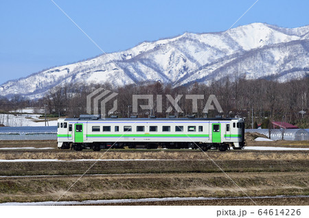 札沼線 鶴沼ー於札内 JR北海道 キハ40-401(苗穂) 札沼線 鶴沼ー於札内 JR北海道 キハ40-401(苗穂) 64614226