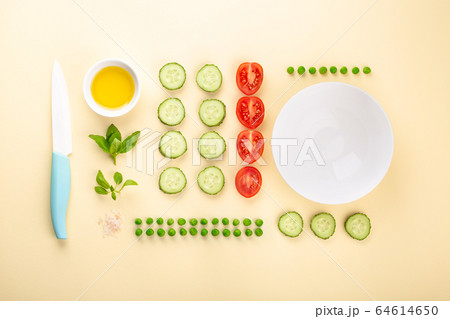 Ingredients for making salad Ingredients for making salad 64614650