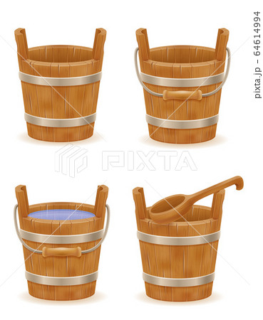wooden bucket with wood texture old retro vintage wooden bucket with wood texture old retro vintage 64614994