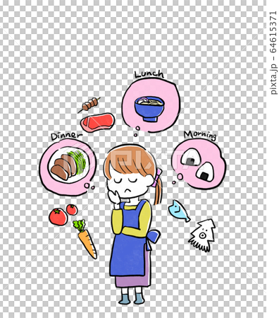 擔心大米_透明背景的母親 擔心大米_透明背景的母親 64615371