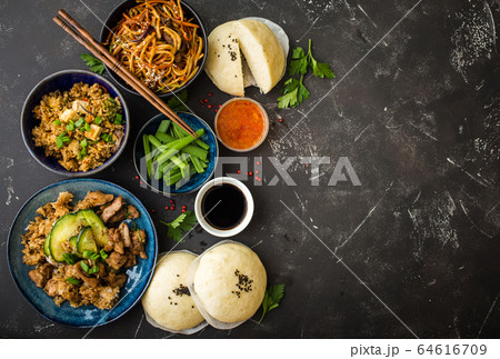 Asian assorted food set 64616709