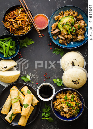 Asian assorted food set 64616845