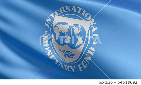 Flag of International Monetary Fund or IMF, an 64618692