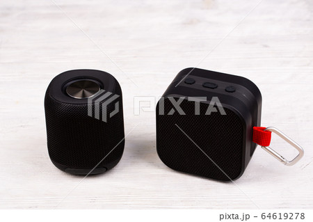 Moscow, Russia - 01/22/2020: Gadget Music Column 64619278