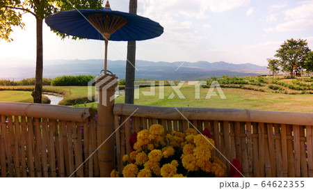 Aerial view landscape landmark famous of Mae Moh 64622355