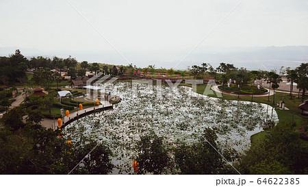 Aerial view landscape landmark famous of Mae Moh 64622385