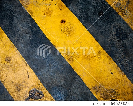 Old wall Construction zone.Scene street warning Old wall Construction zone.Scene street warning 64622825