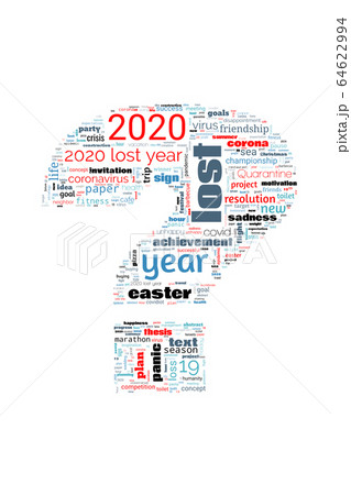 2020 Lot Year. Word cloud on theme lost year 2020 2020 Lot Year. Word cloud on theme lost year 2020 64622994