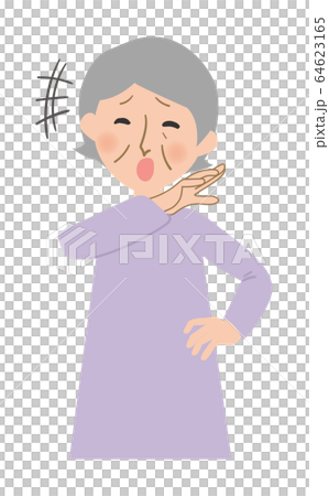 厭味たらしく高飛車に嘲笑するおばあちゃんのベクターイラスト 厭味たらしく高飛車に嘲笑するおばあちゃんのベクターイラスト 64623165