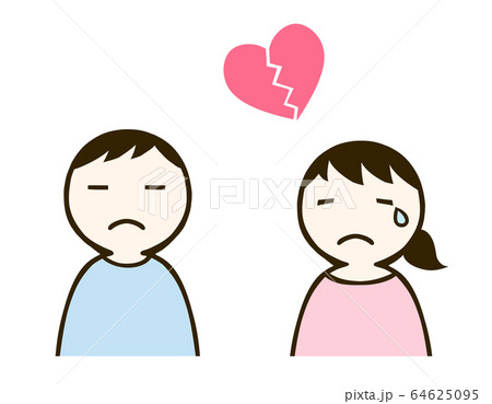 男女とハート 64625095