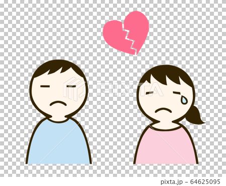 男女とハート 64625095