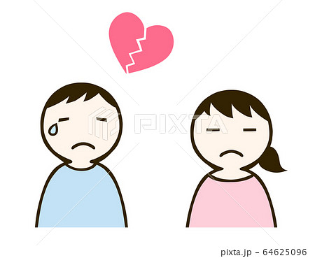 男女とハート 64625096