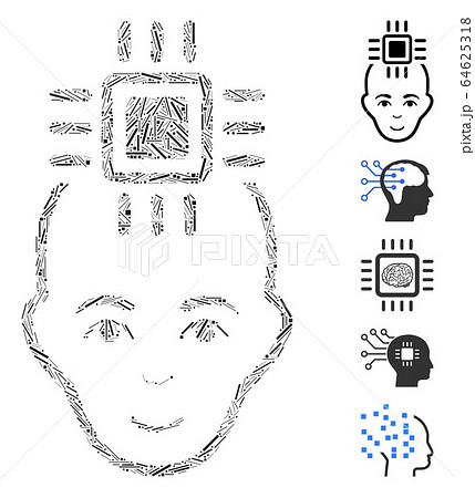 Dash Collage Neural Computer Interface Icon 64625318