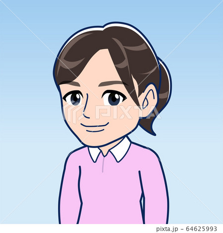 ピンクの服着た若い主婦 64625993