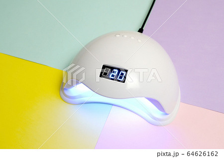 UV LED nail lamp for curing process by gel method 64626162