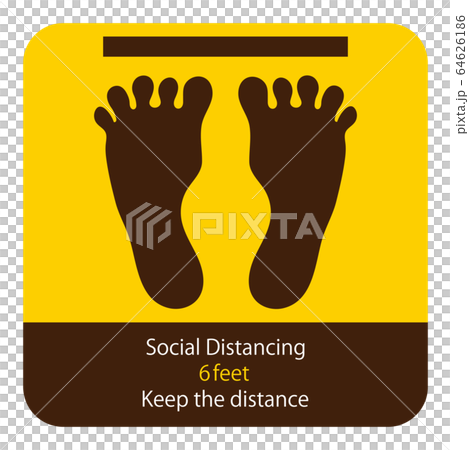 ソーシャルディスタンス 一定の距離のイラスト素材 ソーシャルディスタンス 一定の距離のイラスト素材