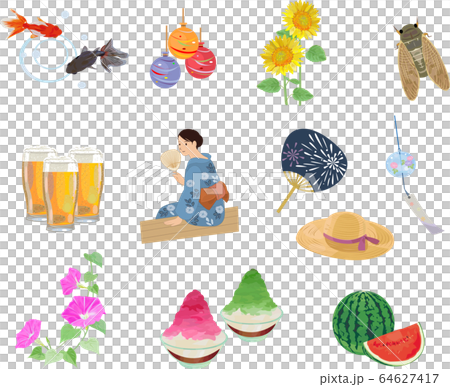 Summer icon set Summer icon set 64627417