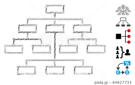 Line Mosaic Algorithm Tree Icon Line Mosaic Algorithm Tree Icon 64627733