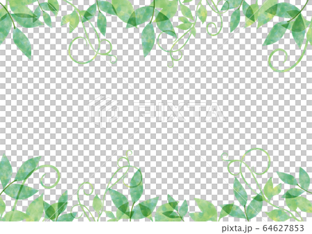 Vine and flowers_watercolor frame Vine and flowers_watercolor frame 64627853