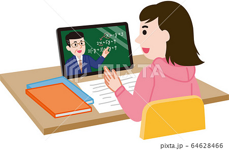 オンライン授業 64628466