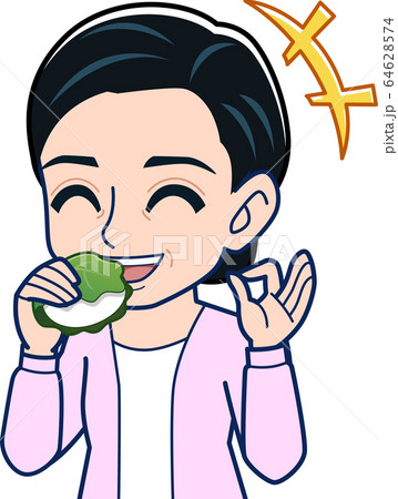 柏もちを食べる 柏もちを食べる 64628574