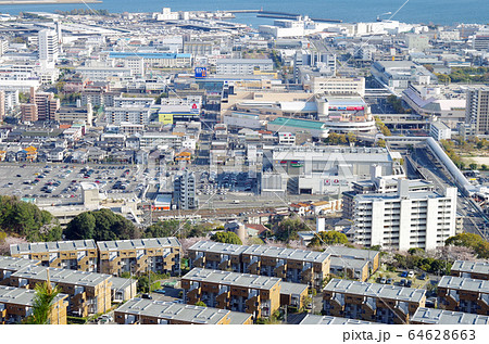 鈴が峰公園から眺めた草津界隈の景色 64628663