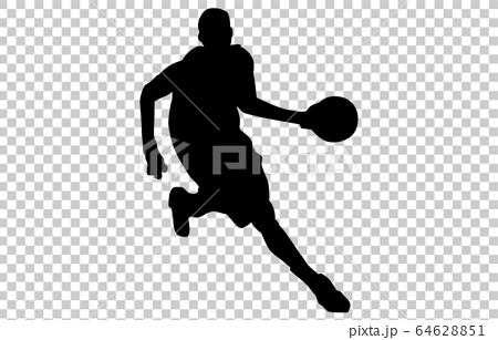 スポーツシルエットバスケットボール2のイラスト素材