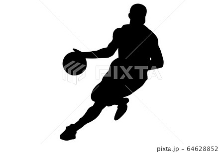 スポーツシルエットバスケットボール3のイラスト素材
