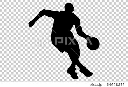 スポーツシルエットバスケットボール4のイラスト素材