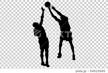 Sport Silhouette Basketball 10 Stock Illustration