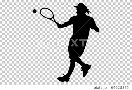 スポーツシルエットテニス6 64628875