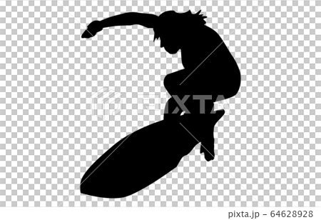 Sport silhouette surfing 2 Sport silhouette surfing 2 64628928