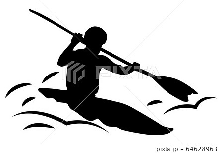 スポーツシルエットカヌー1 スポーツシルエットカヌー1 64628963