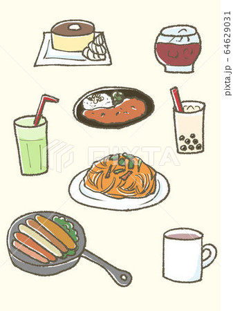 カフェメニュー カフェメニュー 64629031