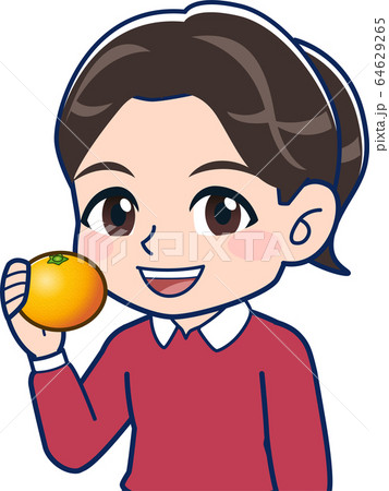 オレンジを食べる オレンジを食べる 64629265