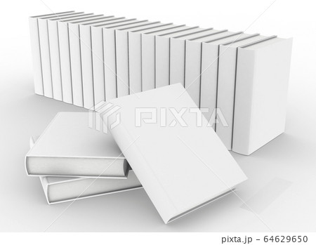 template empty book mockup set white background , 3d rendering template empty book mockup set white background , 3d rendering 64629650