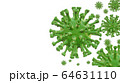 3D image of a virus against the background, 64631110