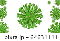 3D image of a virus against the background, 64631111