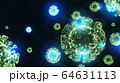 3D image of a virus against the background, 64631113