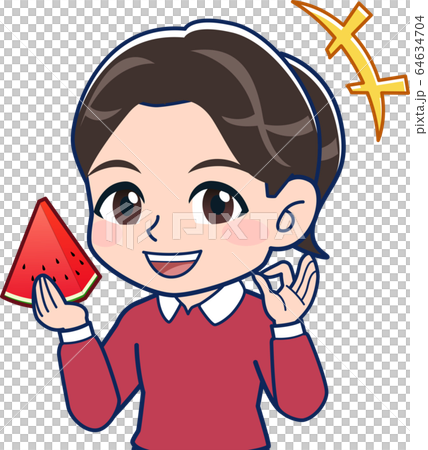紅西瓜的插圖 64634704