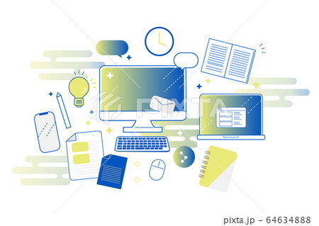 オフィスイラストセット 64634888