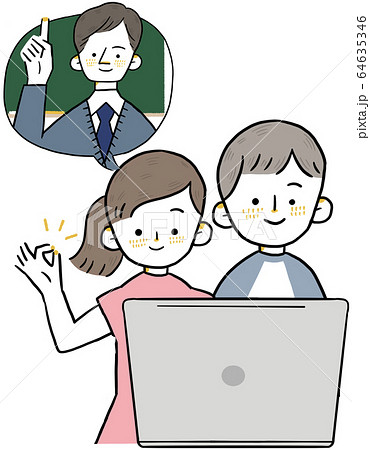 オンライン授業 64635346